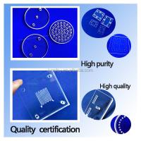 Plaque de verre au quartz personnalisée de 0,5 à 100 mm pour les applications optiques à semi-conducteurs