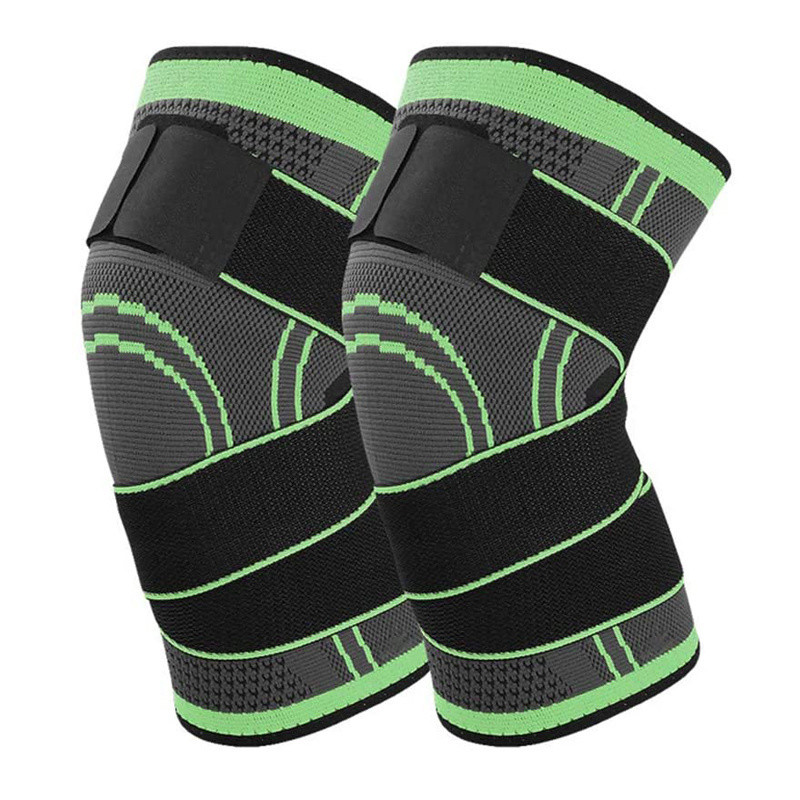Custom Breathable Nylon Knee Sleeve Support Brace for Adjustable Grey Knee Protection