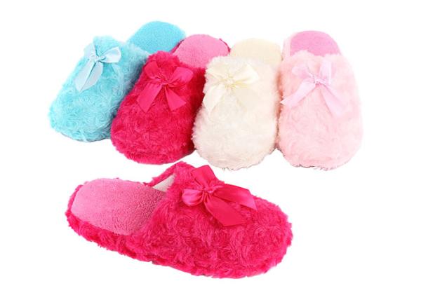Eco Friendly Warm Soft Disposable Hotel Slippers For Airplane / Cruises