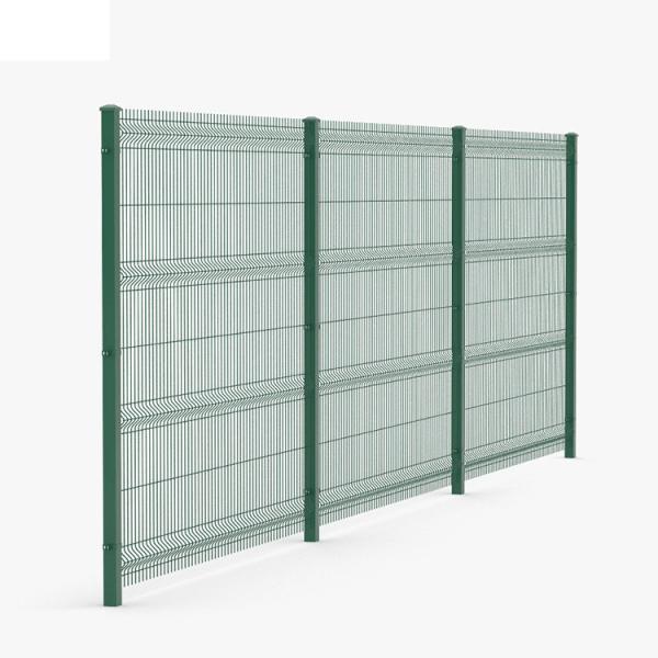 2.2 2.4 Meters Steel Wire Mesh Fence PVC Coated Triangle Fence Welded Curved Garden Square