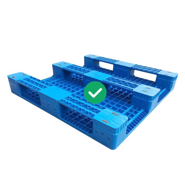 3 Runner Warehouse Plastic Pallet 1200x1200 HDPE  Injection Moulded Pallet