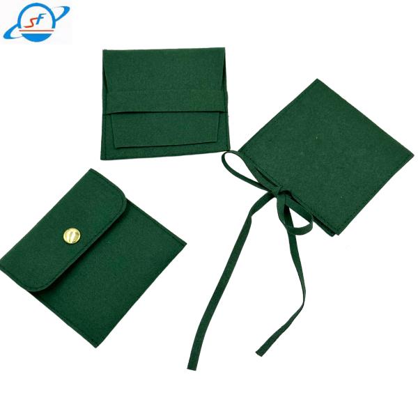 Fábrica de microfibra personalizada Sacos de transporte Maletas Caixas de presentes Bolsas de jóias pulseiras brincos brincos bolsas de envelope jóias ba