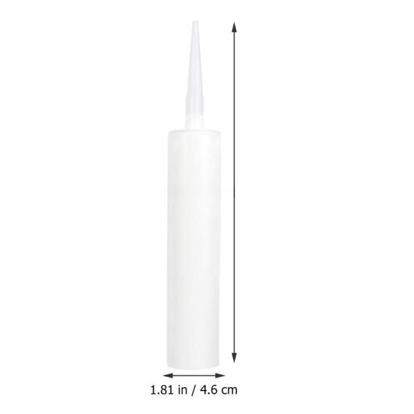 10.3oz 310ml Caulking Gun Tubes Empty For Cracks/ Tiles/ Repairs