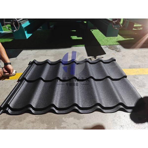 PLC Control 1100 Glazed Tile Roll Forming Machine 16 Stands for Roof Tile Production
