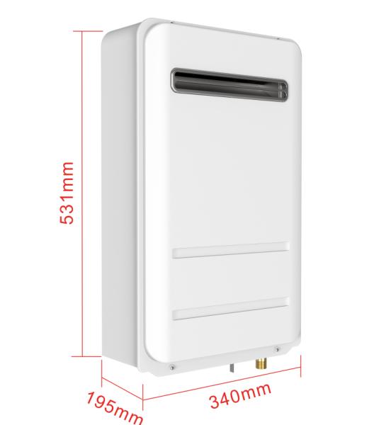 Premium 16L Propane Tankless Water Heater Outdoor Installation Fast Heating Safety Guarantee