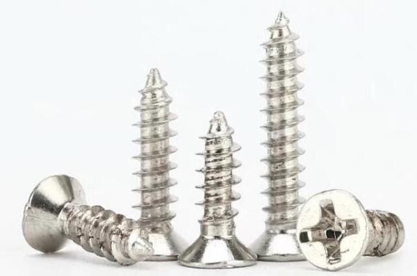 DIN7982 Flat Head Screw Countersunk Head Tapping Screws Mild Steel Material