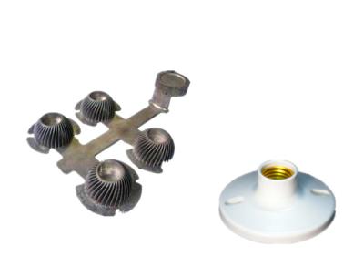 Lamp Holder  Custom Plastic Molding  , Dual Shot Injection Molding Thermal Resistance