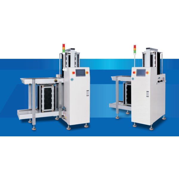 Automatic Loader SMT PCB Conveyor Machine with PLC Control for 80x50-330x250mm PCB Size and 355*320x565mm Material Box