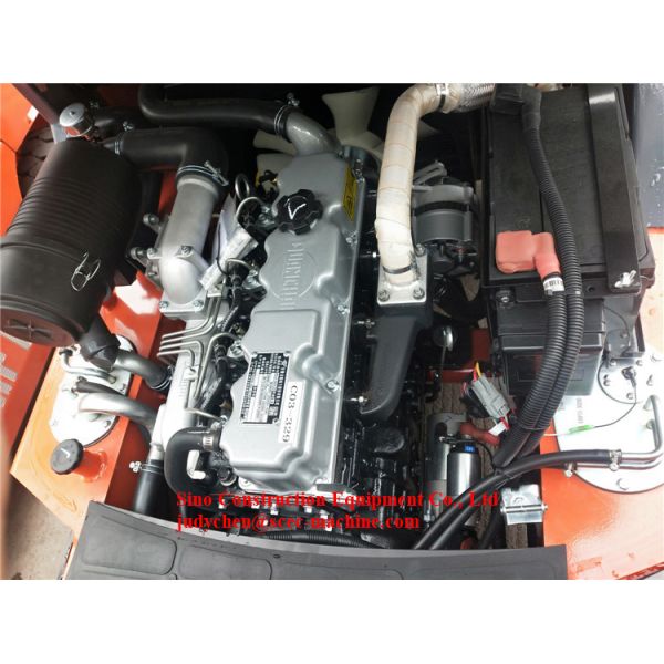 3.8 Ton Diesel Operated Forklift Long wheelbase With Large Arc / Streamlined Shape