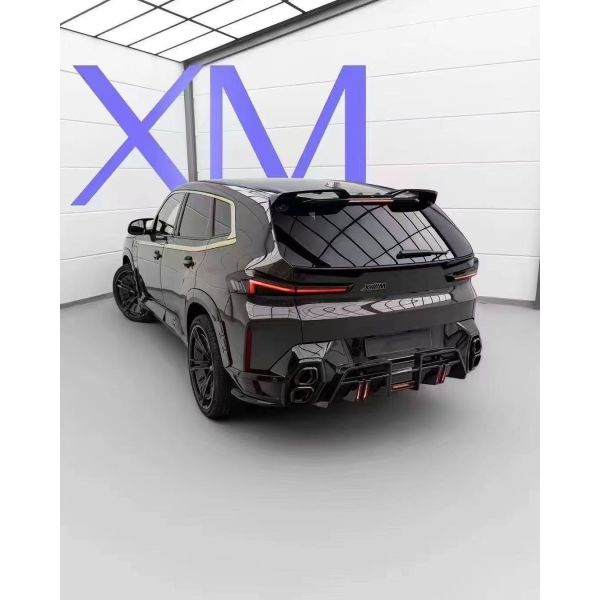For BMW XM Carbon Fiber Body Kit XM Upgrade LD-style Carbon Fiber Front Lip Diffuser, Spoiler Wheel Arch