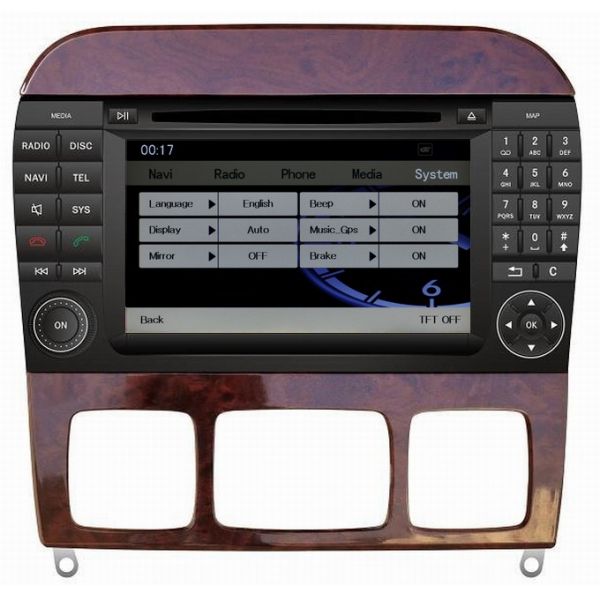 Ouchuangbo Auto GPS Navigation for Mercedes Benz S W220 1998-2005 USB iPod DVD Radio Stereo System OCB-1505