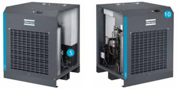 Цифровой контроллер сушилки Atlas Copco F6-400 с дисплеем температуры росы для легкого контроля