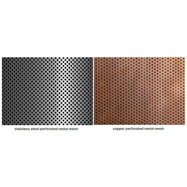 Wholesale 2mm Hole Perforated Metal Screen Mesh Round Oval Perforated Metal Mesh