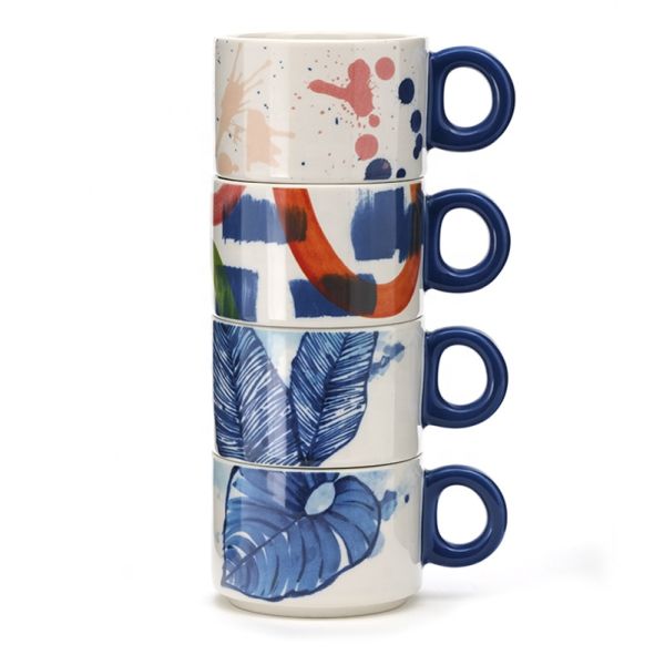 7 унций на заказ Модель Чашки Керамическая Чашка Кофе Милая Мини Чашка Складывание Керамические Чашки