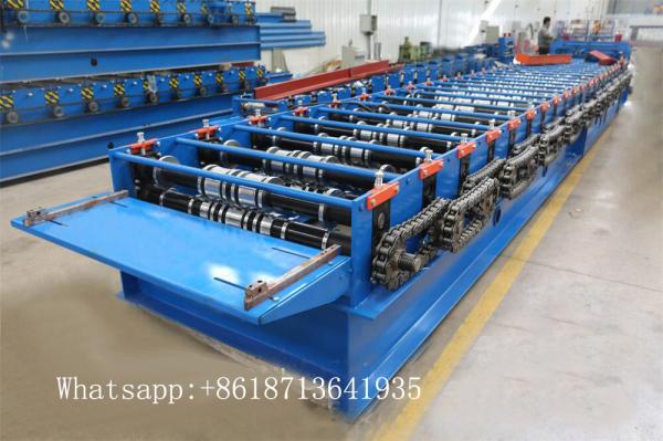 Linha de produção de máquinas de moldagem de painéis de telhado / trapezoidal / parede IBR