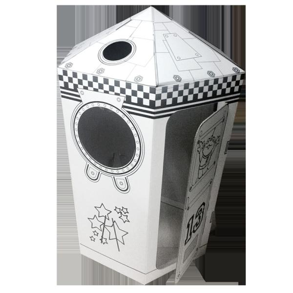 White Castle Cardboard Playhouse To Color For Kids 5 Pounds Weight