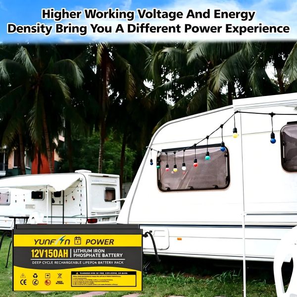 Factory Direct 12.8V 150Ah LiFePO4 Battery Wholesale OEM ODM Built-in BMS For Solar Storage RV Marine UPS Backup Power