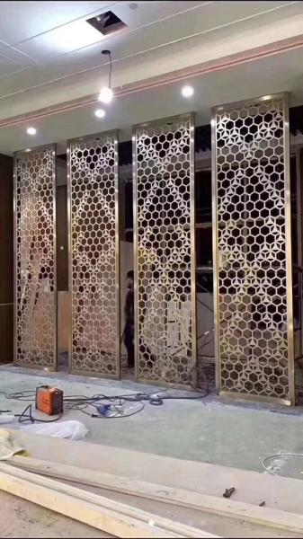 Restaurant Stainless Steel Partition Suspended Decorative Indoor Privacy Screen