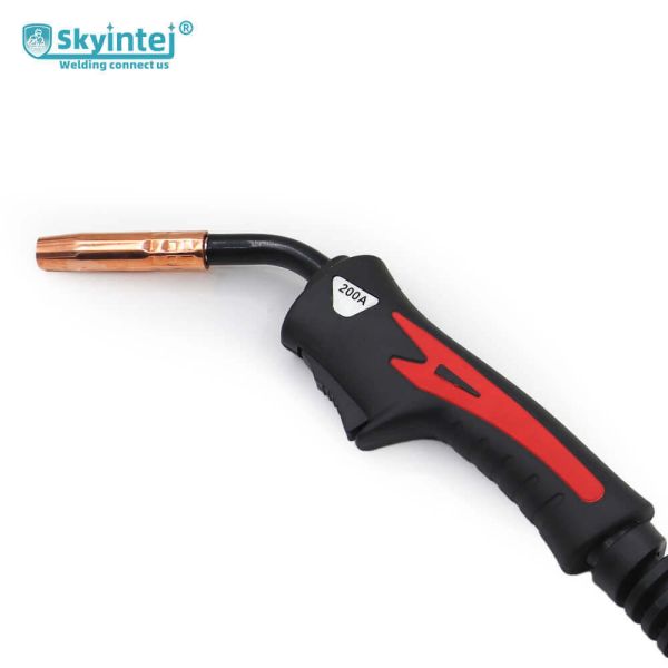 Air Cooled Skyintej Pana 200A Copper Plated Flexible Swan Neck Electric Drive MIG Welding Torch High Temperature Resistant