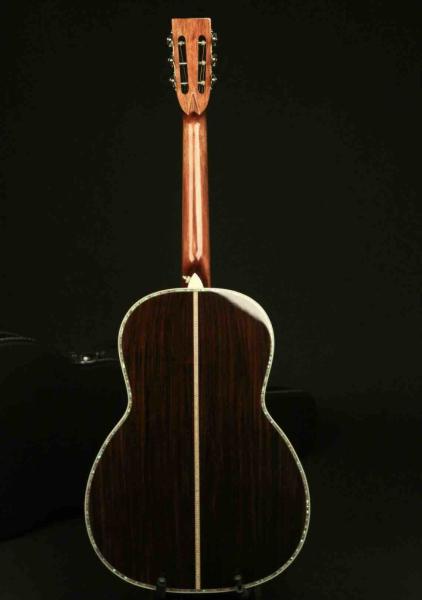 Custom Full Solid Wood Handmade Acoustic Guitar India Rosewood Real Abalone Binding
