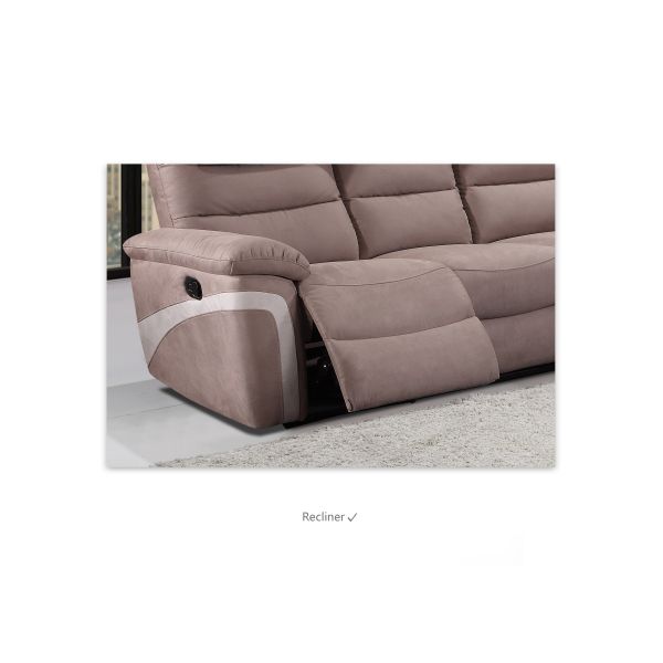 Fabric Breathable Electric Recliner Couch , Anti Abrasion Automatic Recliner Sofa