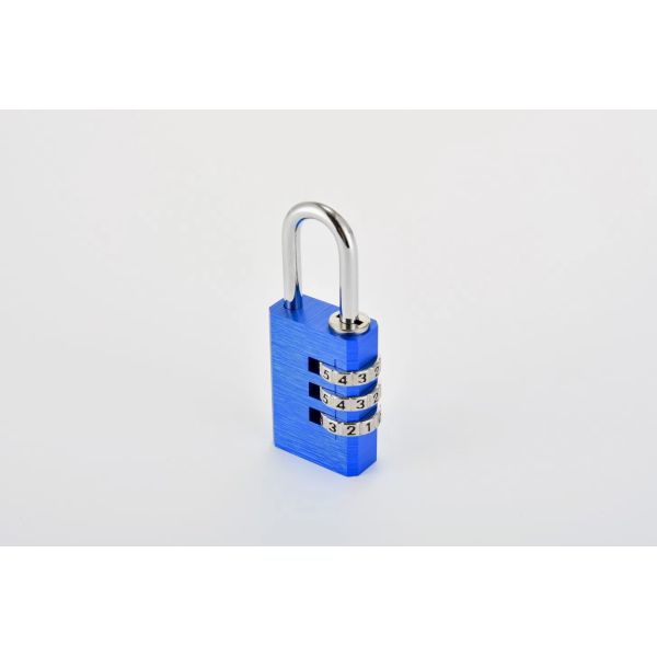 Custom Logo Anti-Theft 3-Digit Password Combination Padlock Gym Use Durable High Safety Solid Aluminum 60mm Model 213 4 Code