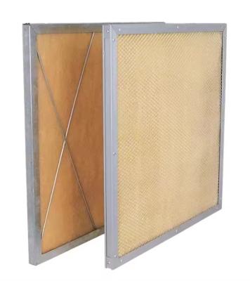 Filtros de ar de painéis de fibra de vidro resistentes a altas temperaturas para ventilação industrial