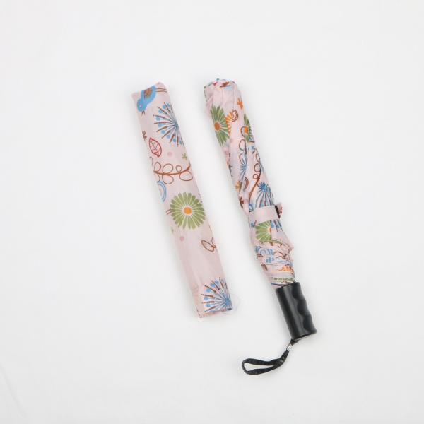 Automatic Women'S Two Fold Umbrella 190T Ployester Ladies Telescopic Umbrellas