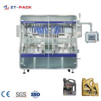 Auto máquina de embalagem plástica 1L~5L de Jerry Can Lubricant Oil Filling da garrafa