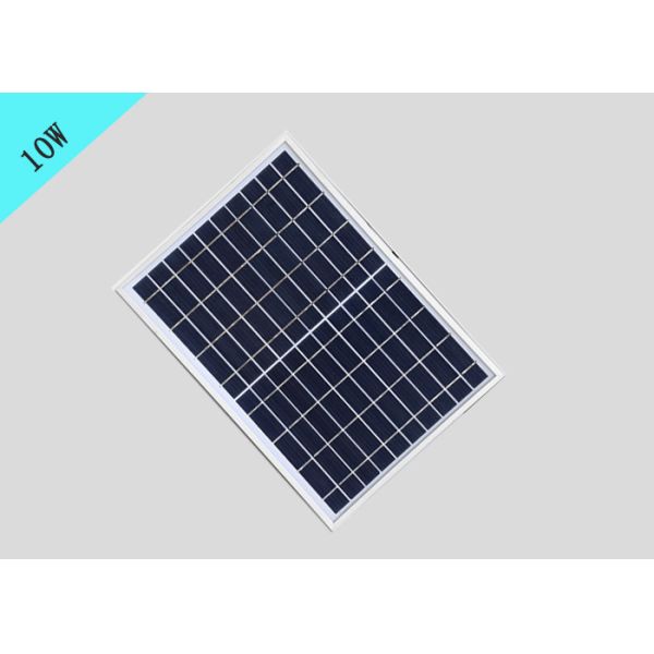 10 Watt Small Monocrystalline Solar Panels , 10v Solar Panel Glass With Aluminum Frame