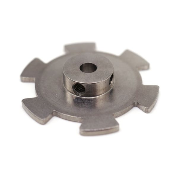 Custom CNC Machined Stainless Steel Locking Disk Component – Non-Involute Tooth