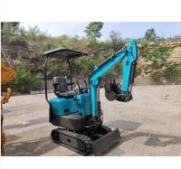 Parque público de 1 tonelada 7.0kw Mini Crawler Excavator Digger For