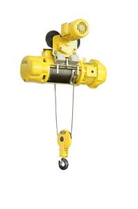 Double vitesse de couleur de fil électrique de grue jaune de câble métallique