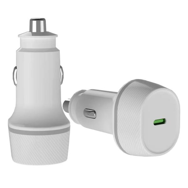 Aluminum Alloy Type C USB Car Charger PD 45W Dual QC 3.0 Car Charger