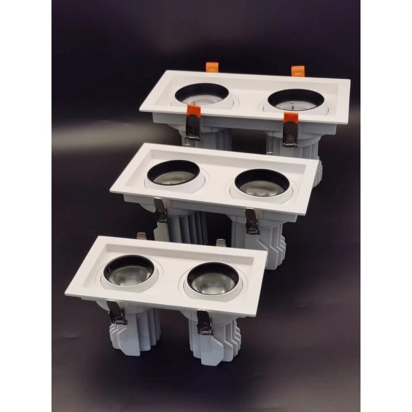 5000lm Recessed LED Grille Spotlight 25W*2 35W*2 35W*2 5000K 6000K