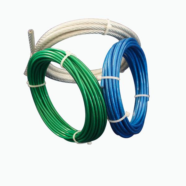 Cable en acier inoxydable recouvert de PVC recouvert de plastique 1 mm-10 mm de diamètre