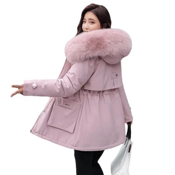 Custom Size Long Puffer Coat Loose Form Long Hooded Parkas Winter Jacket
