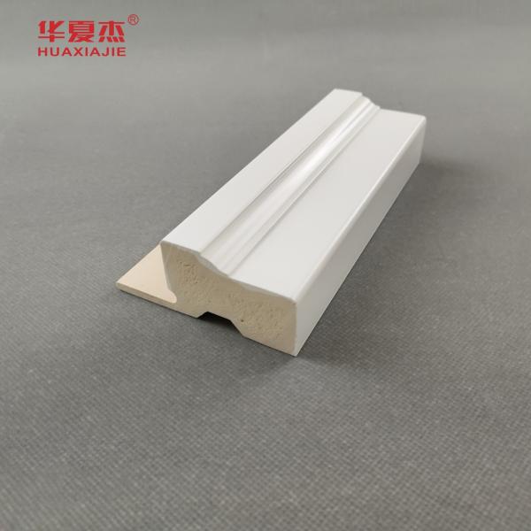 Indoor Wpc Door Frame White Or Wooden Grains Surface Wpc Nail Fin