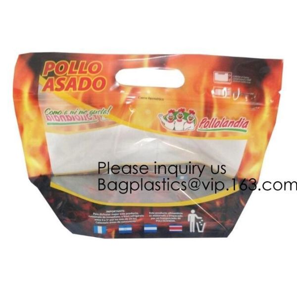 Kraft-Paper-Roast-Chicken-Bag Roast Chicken Food Package Food Packing Bag Custom Food Packing,Hot Deli Bag Chicken Stand