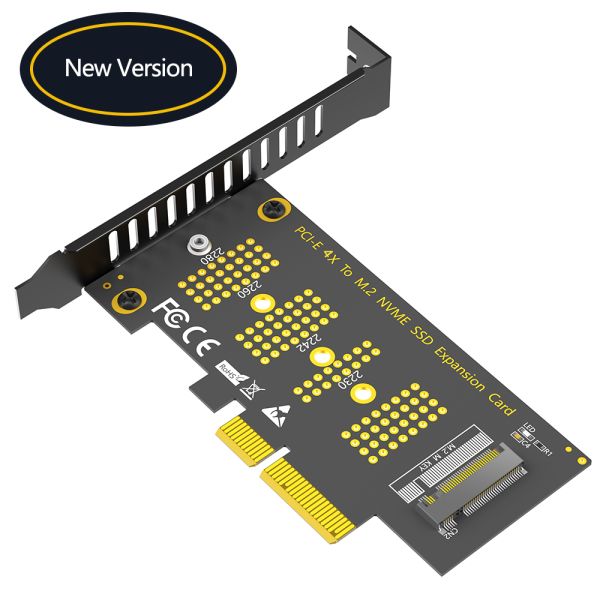 M.2 NVMe SSD to PCIe X4 Adapter Card with High Speed Data Transmission and PCIE 3.0 X4 Support for 2230-2280 Size SSDs