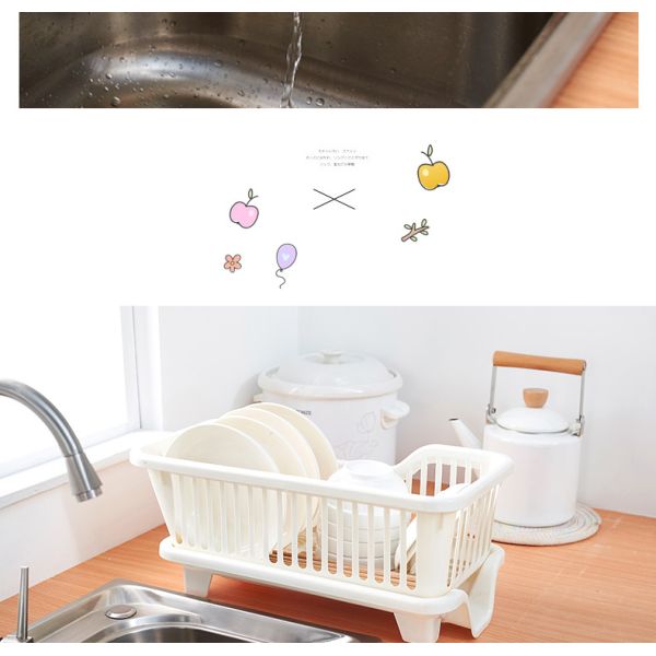 Cupboard Dish Kitchen Storage Racks Plastic Basket Organizer Holders