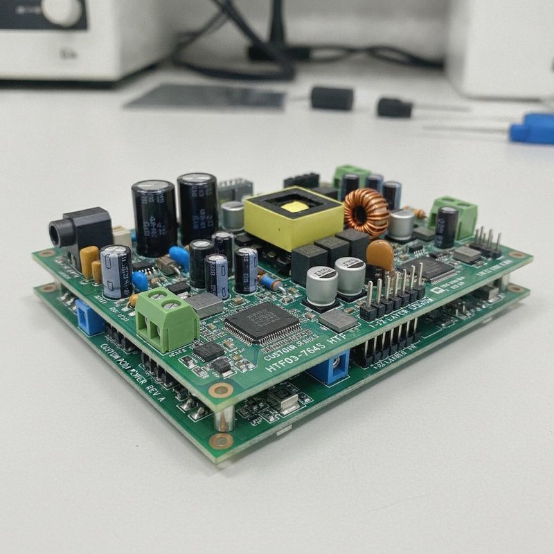 Custom PCBA PCB Design Service Multilayer Power Supply Board 1 - 32 Layer FR4 OEM HTF03-7645 HTF