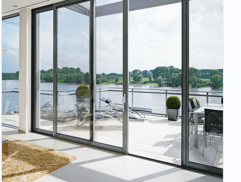 76 Portas de elevação de alumínio liga 6063-T6 Interior e exterior Para residências privadas, villas, áreas comerciais, escritórios, grandes varandas