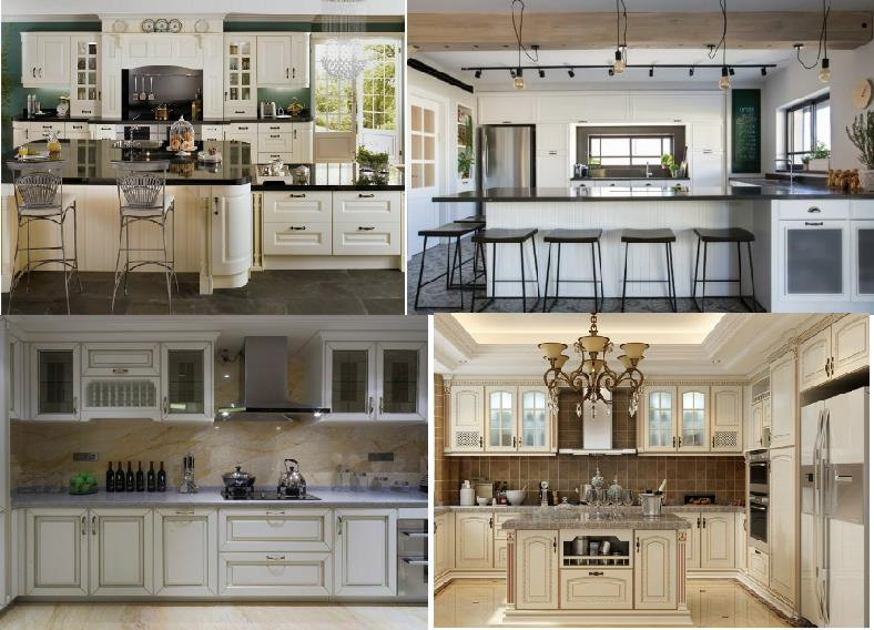 YADI Custom Kitchen Solid Wood Cabinets Cupboard E1 Linear U Style