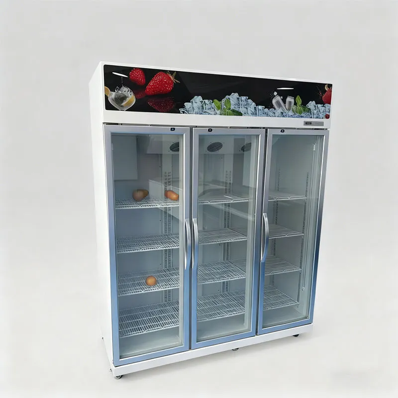 1100L Rapid Cycling Compressor Pack Three-Doors Refrigerated Beverage Display Cabinet