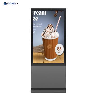 Fanless AD Board Outdoor Digital Totem 86'' Digital Signage Aluminum Profile