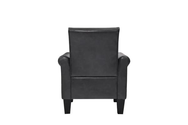Multiscene Antiwear Leather Cuddle Chair , Practical Distressed Leather Armchair