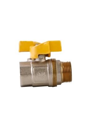 Heatproof Antirust Ball Valve Brass , Anticorrosive Brass Lockable Ball Valve