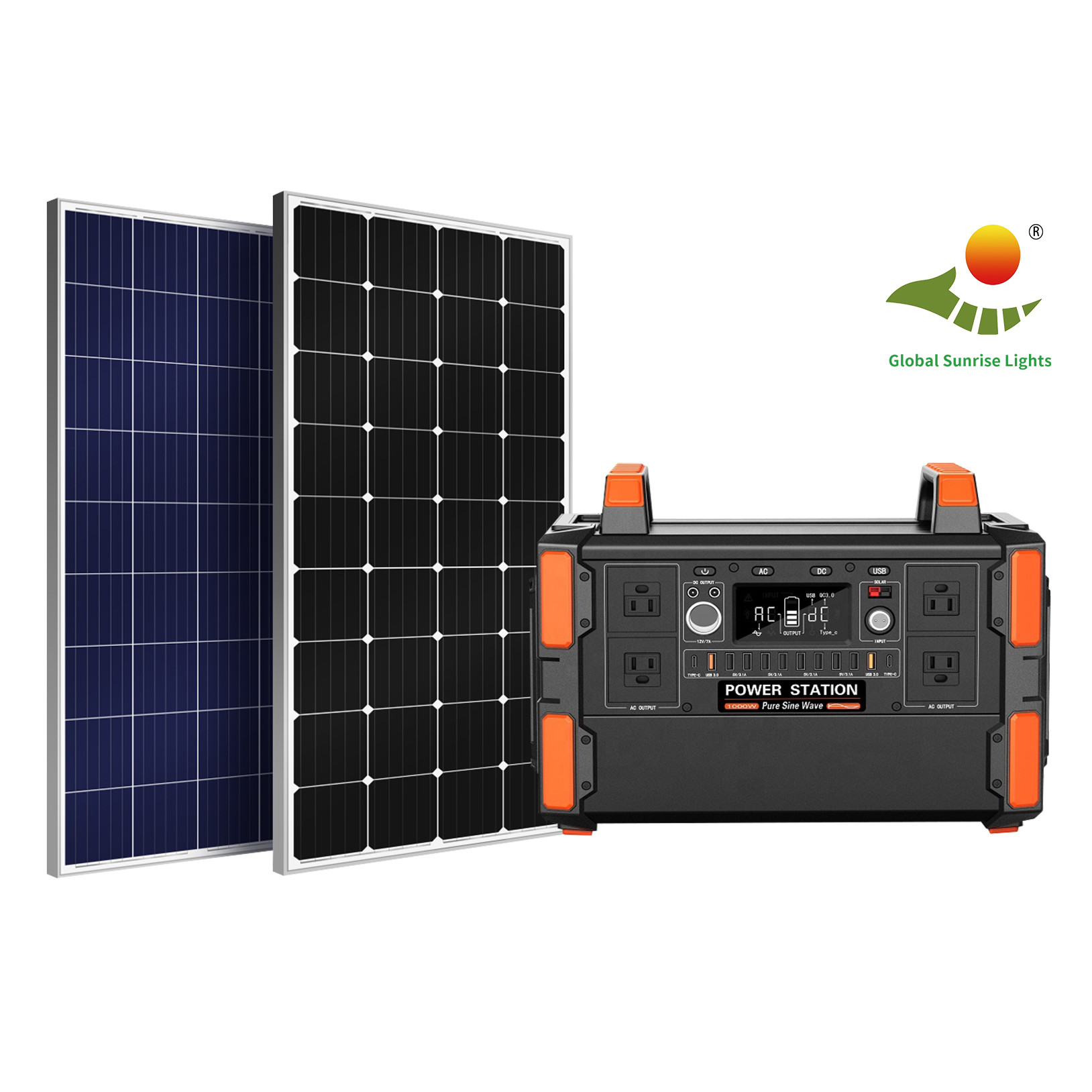 домочадца генераторов 230V 1000W генератор портативного солнечного фотовольтайческого солнечный
