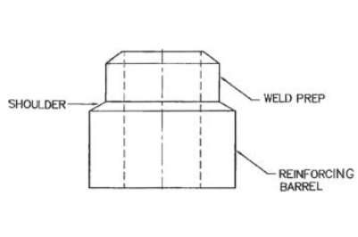 ASME SA105N Boquilla de intercambiador de calor auto-reforzado de alta precisión personalizada
